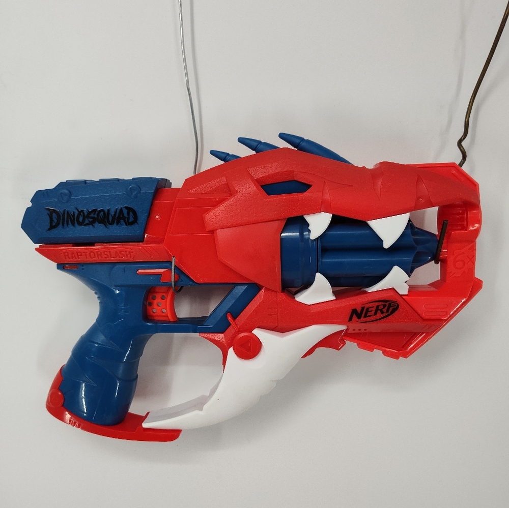 Nerf DinoSquad Raptor Slash Blaster - Red, Blue, and White
